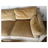 Vintage Corduroy Sofa with Removable Cushions