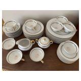 Vintage Rosen-Thal Bavaria Gold-Trimmed Porcelain Dinnerware Set