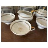 Vintage Rosen-Thal Bavaria Gold-Trimmed Porcelain Dinnerware Set