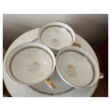 Vintage Rosen-Thal Bavaria Gold-Trimmed Porcelain Dinnerware Set