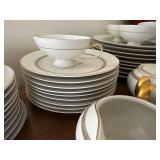 Vintage Rosen-Thal Bavaria Gold-Trimmed Porcelain Dinnerware Set
