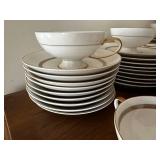 Vintage Rosen-Thal Bavaria Gold-Trimmed Porcelain Dinnerware Set