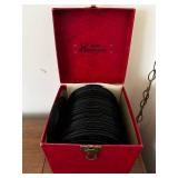 Platter-Pak 45 RPM Record Collection with Vintage Carrying Case