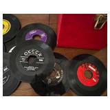 Platter-Pak 45 RPM Record Collection with Vintage Carrying Case