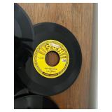 Platter-Pak 45 RPM Record Collection with Vintage Carrying Case