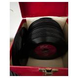 Platter-Pak 45 RPM Record Collection with Vintage Carrying Case