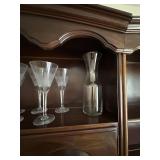 Elegant Glassware Set with 6 Glasses and Decanter