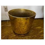 Vintage Brass Planter with Patina