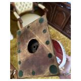 Set of Vintage Decor Items: Urn-Shaped Lamp, Ornate Wall Sconce, and Oval Mirror