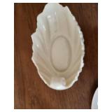 Set of 4 Lenox Porcelain Leaf-Shaped Serving Dishes