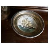 1847 Rogers Bros Silver Plate Cup and Ship 
