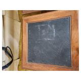 Pair of Vintage Style Wooden Side Tables with Slate Tops