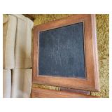 Pair of Vintage Style Wooden Side Tables with Slate Tops
