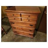 Vintage Solid Wood 5-Drawer Dresser