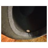 Vintage Green Felt Fedora Hat with Rope Band