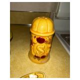 Rustic Decor Collection: 2 Butterfly Wall Hangings and Vintage Salt and Pepper Shakers