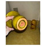 Rustic Decor Collection: 2 Butterfly Wall Hangings and Vintage Salt and Pepper Shakers