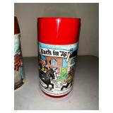 Set of 3 Vintage Aladdin Thermos Bottles with Classic Designs