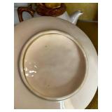 Ceramic Teapot with Floral and Bird Design