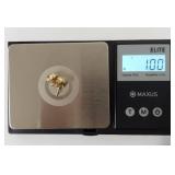 Pair of 14k Yellow Gold Textured Ball Stud Earrings