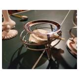 Elegant Silver-Plated Chafing Dish with Stand and Lid