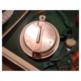 Vintage Set of Red Plaid Thermos and Canteens