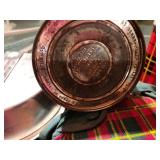 Vintage Set of Red Plaid Thermos and Canteens