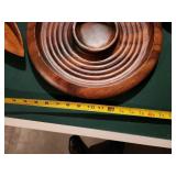 Set of 6 Handcrafted Royal Acacia Wood Serving Bowls