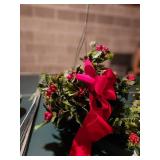Festive Holiday Decoration Set with Artificial Topiary