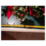 Festive Holiday Decoration Set with Artificial Topiary