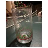 Set of 17 Holiday Glassware with Festive Tree Design