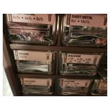 Small Parts Organizer with Various Screws and Fasteners