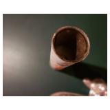 Vintage Aluminum Lamb Cake Mold and Decorative Candle