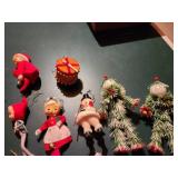 Collection of Vintage Christmas Tree Ornaments
