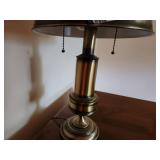 Brass Finish Table Lamp with Pull Chains