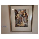 Pair of Framed Watercolor Paintings by Gastelum