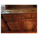 Ethan Allen Wooden Hutch with Bookcase