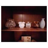 Assorted Decorative Glassware and Candles Collection