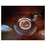 Decorative American Revolution Plate and Eagle Motif Mug Set