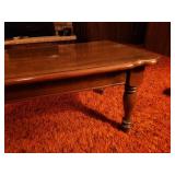 Vintage Wooden Coffee Table with Turned Legs
