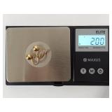 Pair of 14K Gold Screw Back Earrings