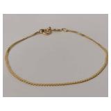 14k Italian Gold Chain Bracelet