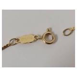 14k Italian Gold Chain Bracelet