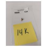 Pair of 14K Gold Stud Earrings