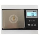 14k Gold Script Initial Pendant