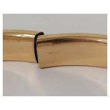 Gold-Filled Bracelet Set with Knotted Faux Pearl Necklace and Brooch