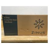 ZINUS Pet Stairs, Medium, Blue Plaid