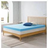ZINUS 4 Inch Green Tea Cooling Gel Memory Foam King Size Mattress Topper