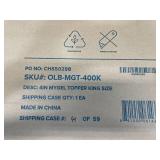 ZINUS 4 Inch Green Tea Cooling Gel Memory Foam King Size Mattress Topper