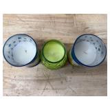 Wax Candles lot of 3